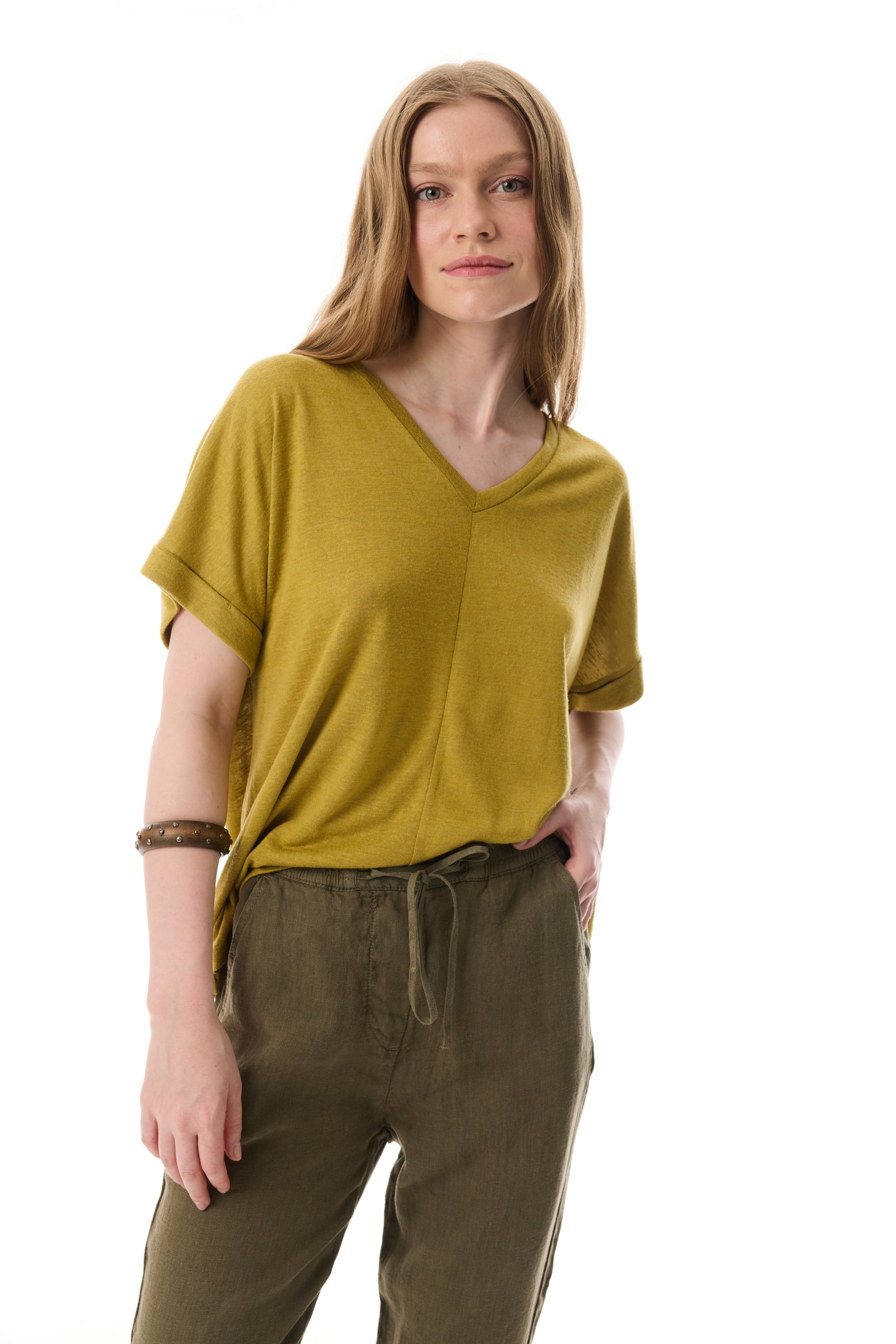 HAVUÇ KESİM KETEN PANTOLON