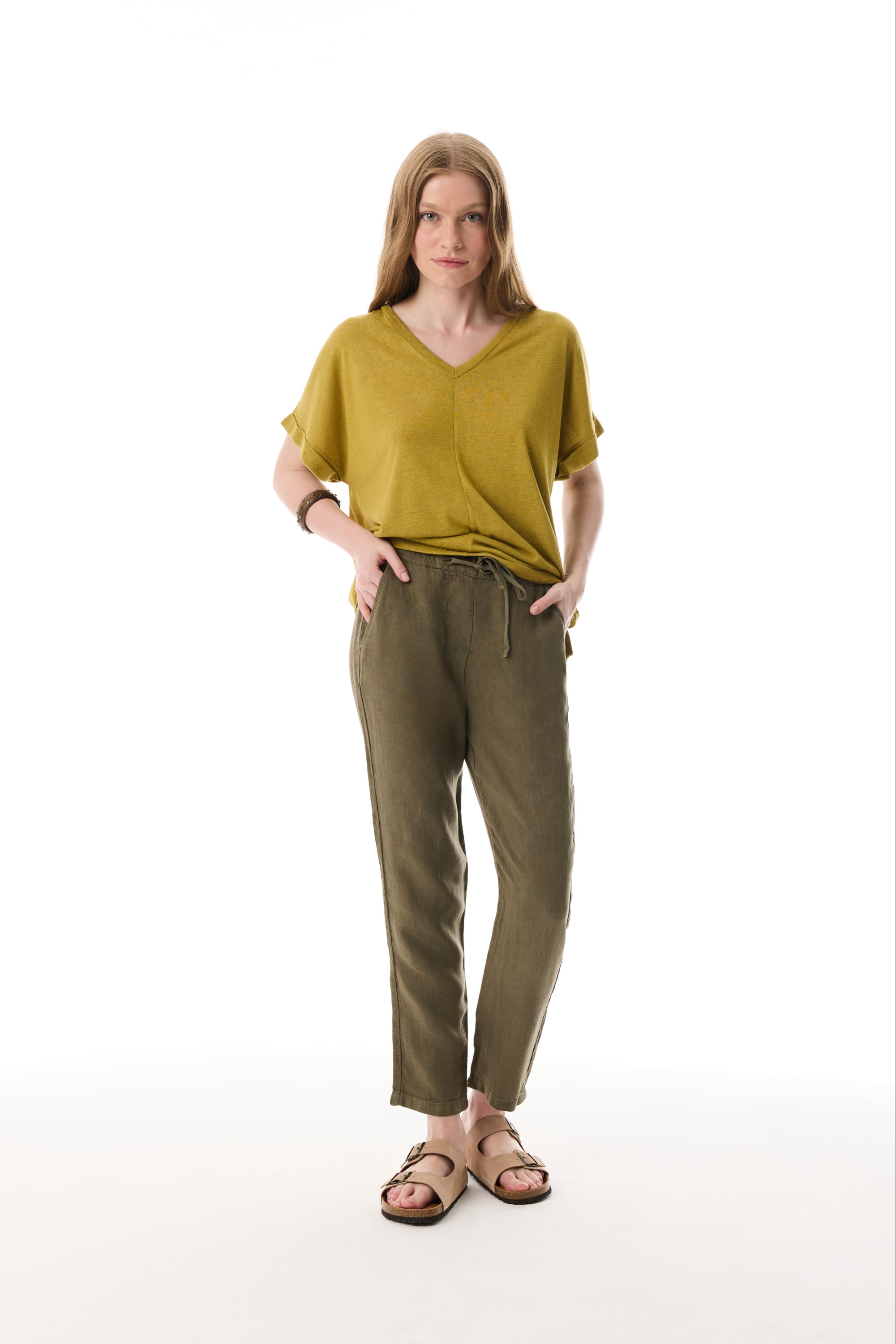 HAVUÇ KESİM KETEN PANTOLON