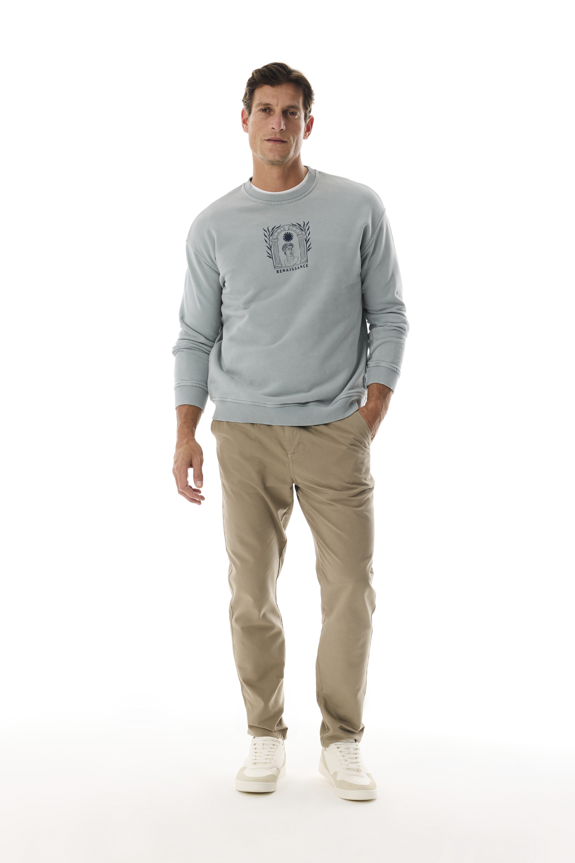 MİTOLOJİK BASKILI OVERSIZE SWEATSHIRT