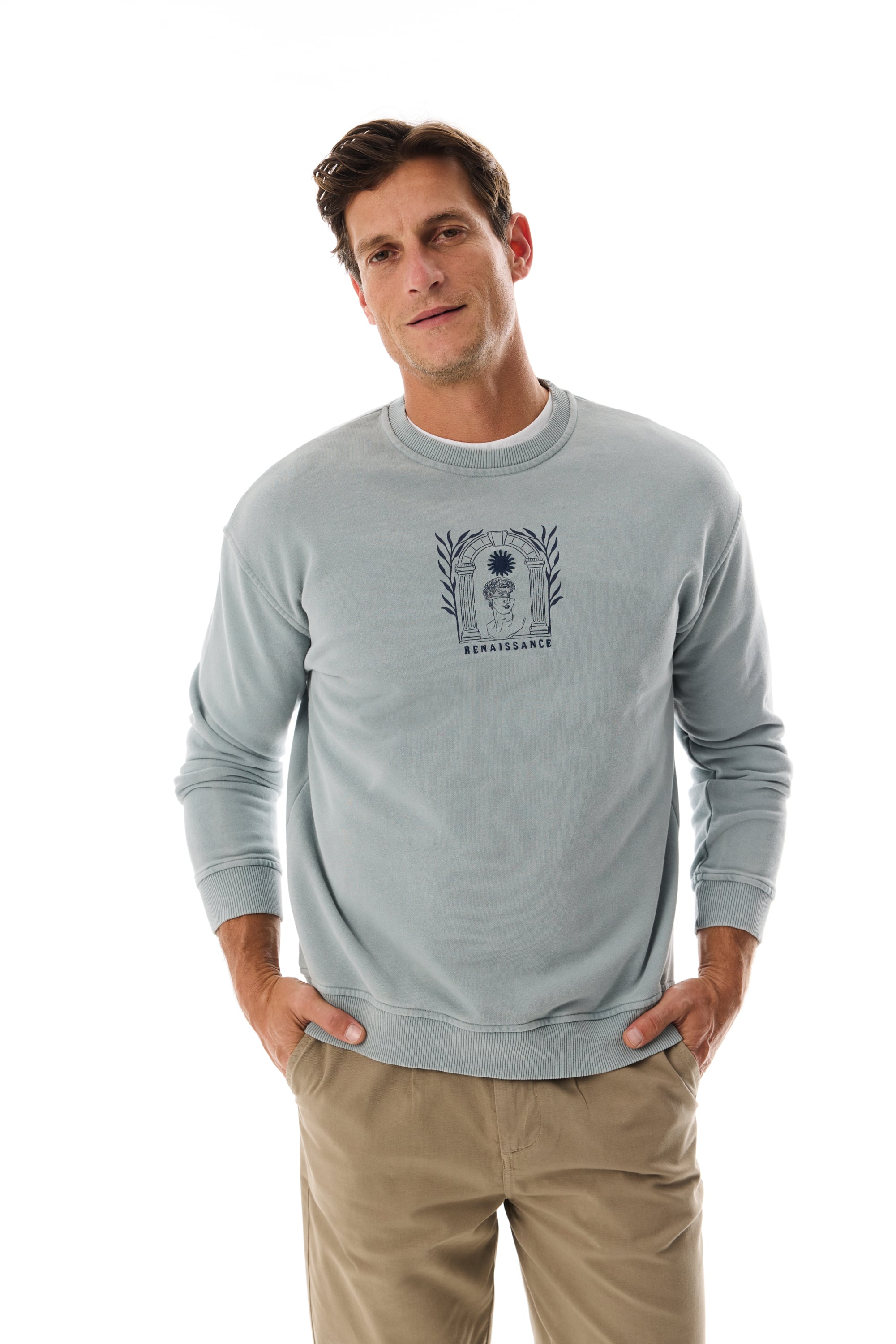 MİTOLOJİK BASKILI OVERSIZE SWEATSHIRT