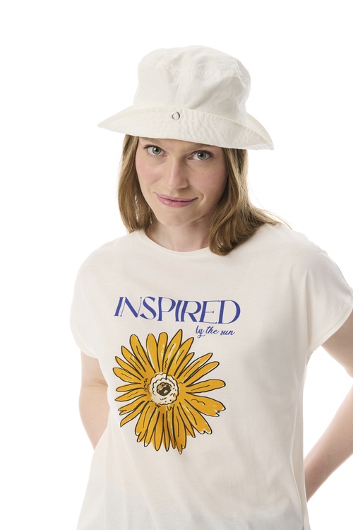  BASKILI DÜŞÜK KOL T-SHIRT