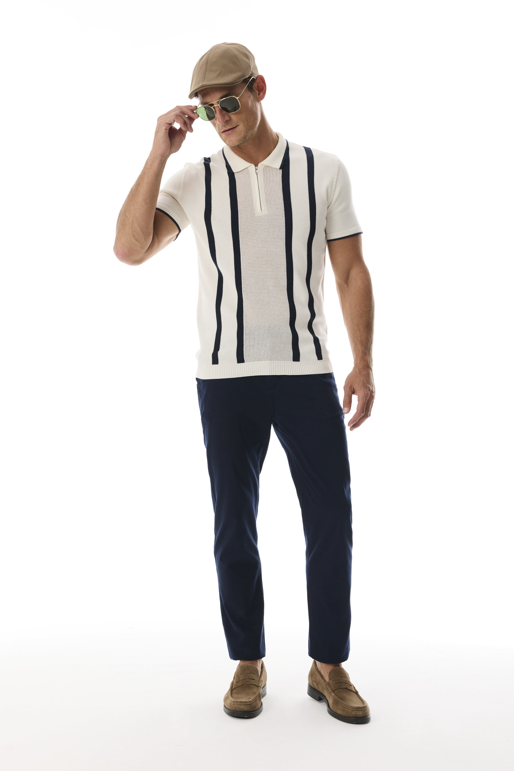 FERMUARLI POLO YAKA KISA KOLLU TRİKO KAZAK