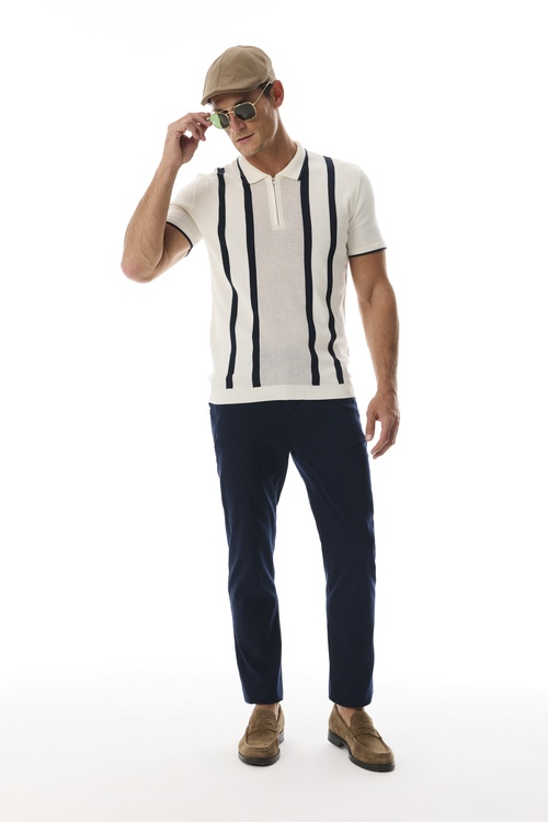  FERMUARLI POLO YAKA KISA KOLLU TRİKO KAZAK