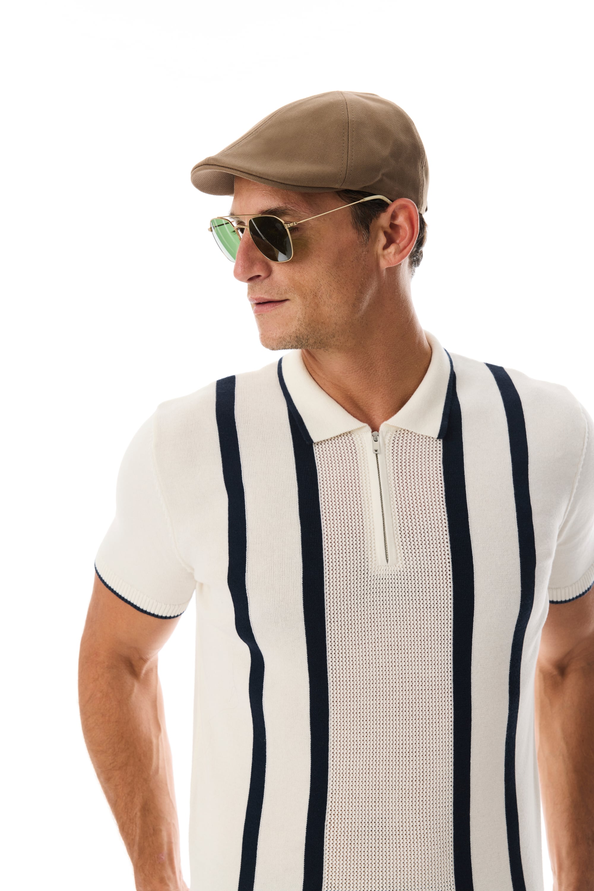 FERMUARLI POLO YAKA KISA KOLLU TRİKO KAZAK