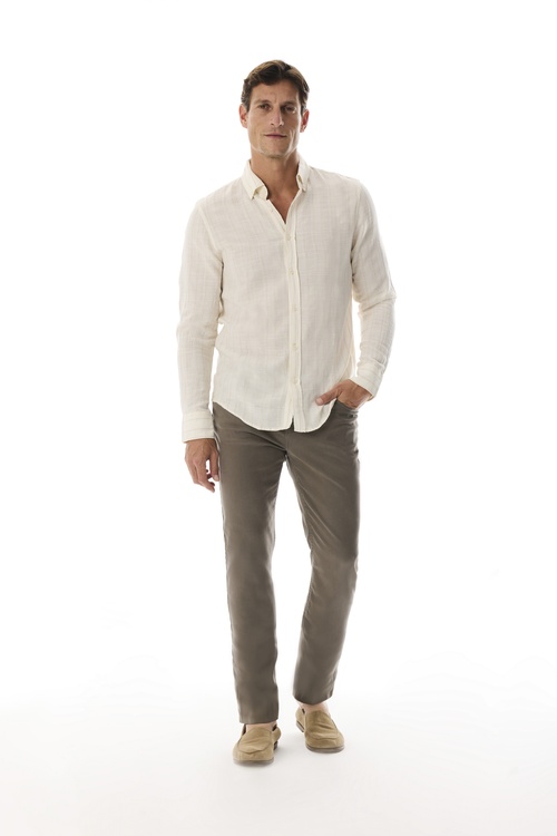  ÇİZGİLİ REGULAR FIT UZUN KOLLU GÖMLEK