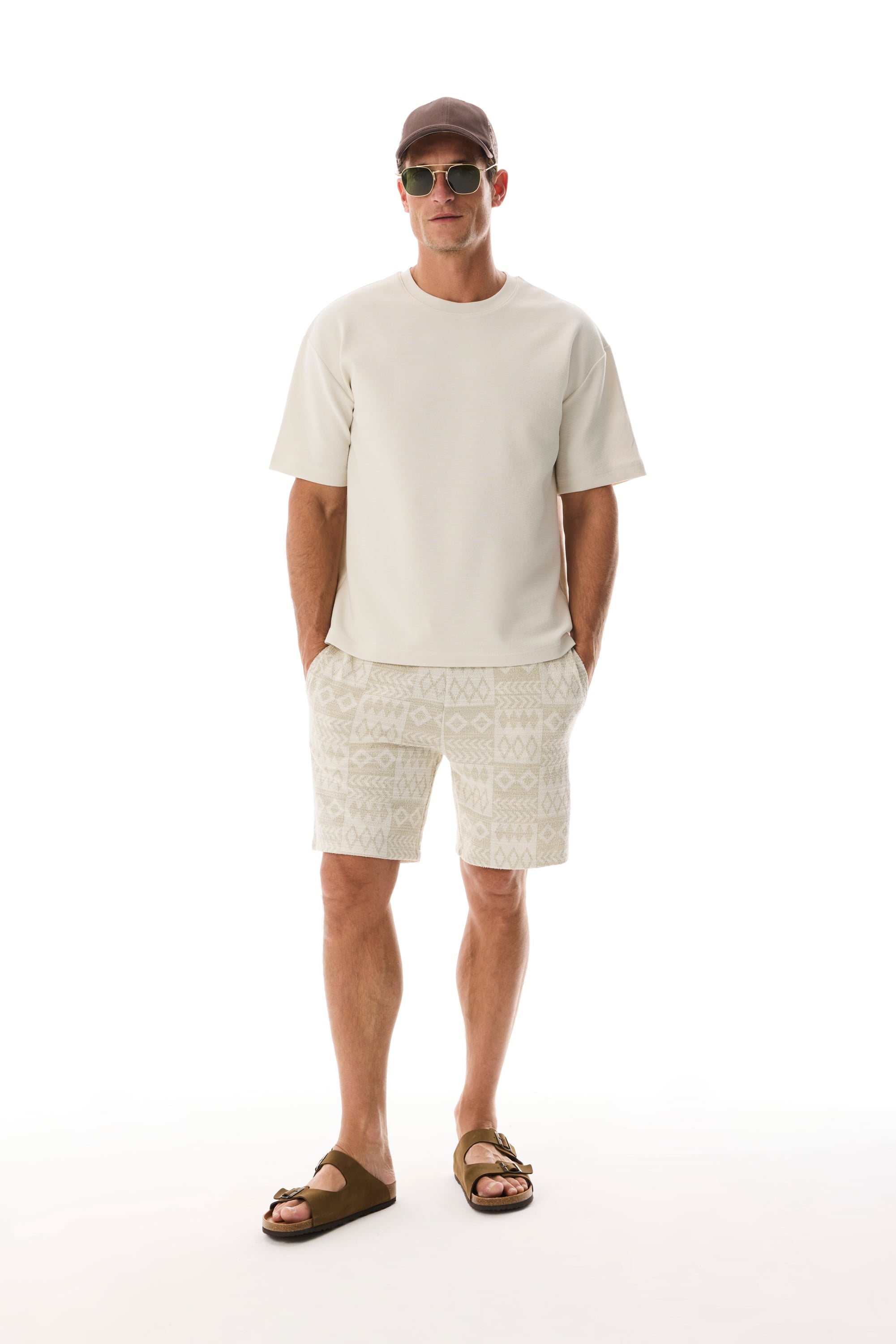 OVERSIZE BİSİKLET YAKA T-SHIRT