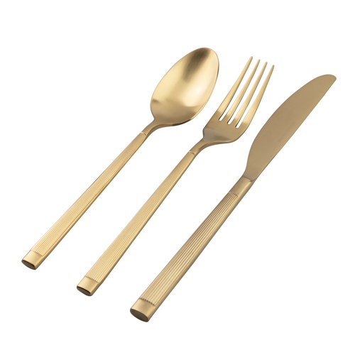 ELEGANT LINE 18 PARÇA ÇATAL KAŞIK BIÇAK TAKIMI MAT GOLD