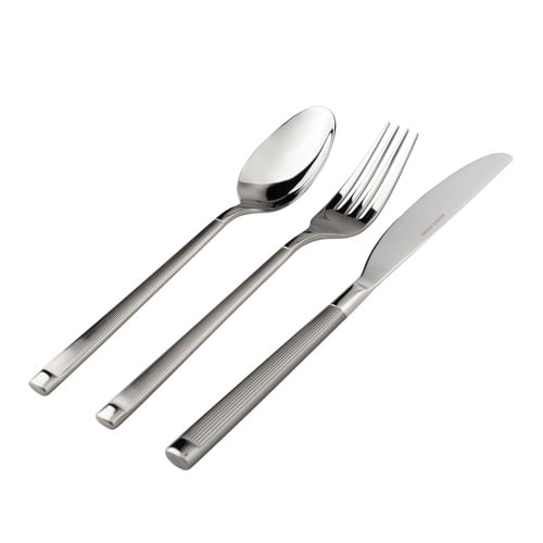 ELEGANT LINE 18 PARÇA ÇATAL KAŞIK BIÇAK TAKIMI PARLAK METAL
