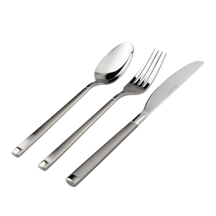 ELEGANT LINE 18 PARÇA ÇATAL KAŞIK BIÇAK TAKIMI PARLAK METAL