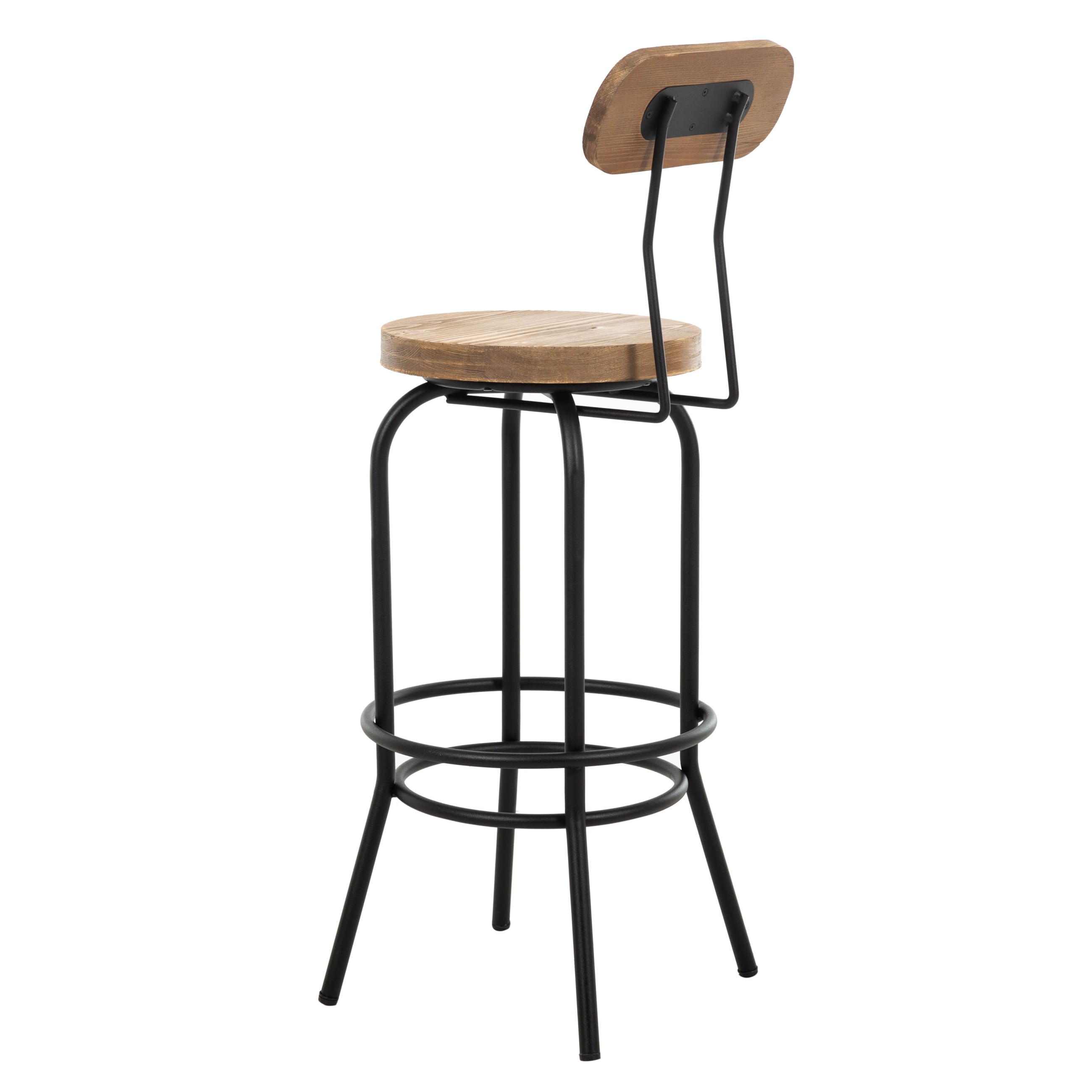 JESS MASİF AHŞAP BAR SANDALYESİ NATUREL