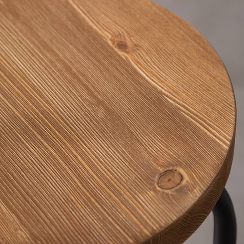  JESS MASİF AHŞAP BAR SANDALYESİ NATUREL