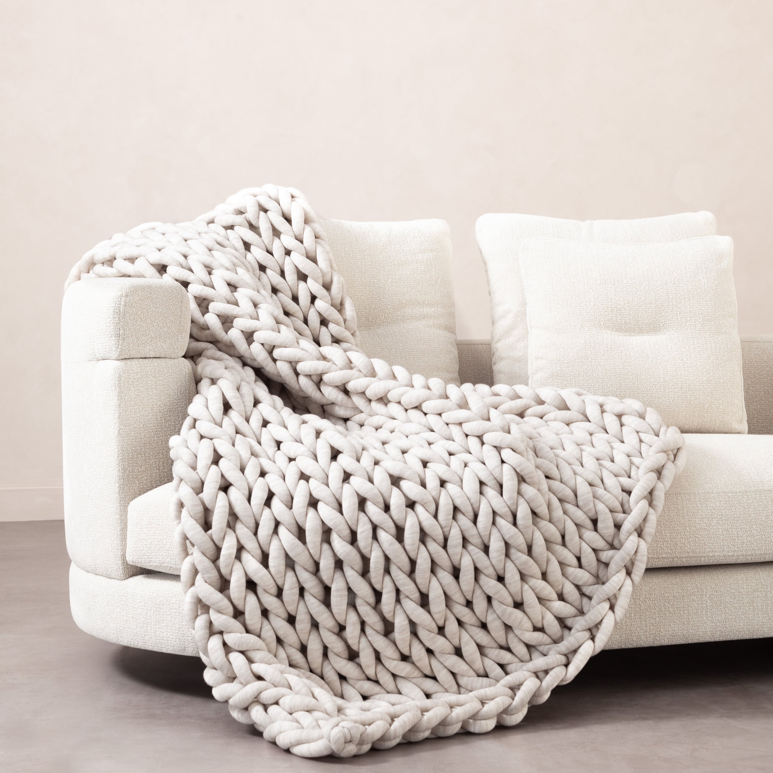 ABELLA KOLTUK ŞALI KREM 120X180