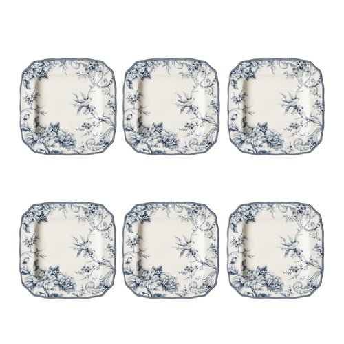  ADELAIDE KARE SERVİS TABAĞI 6 LI SET 27 CM