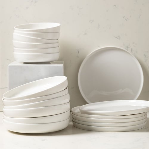  EPHESUS WHITE  18 PARÇA PORSELEN YEMEK TAKIMI