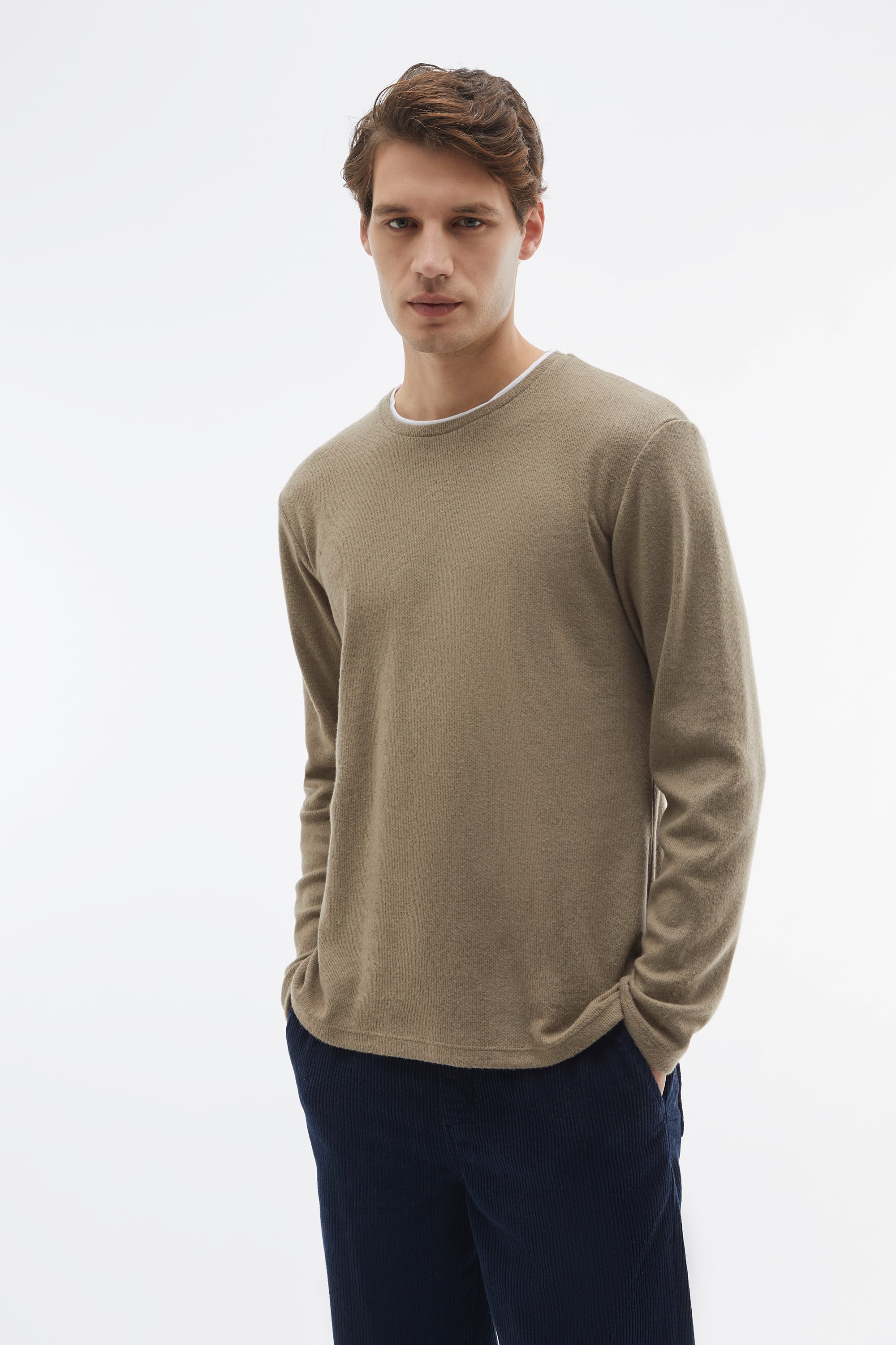 BİSİKLET YAKA SWEATSHIRT