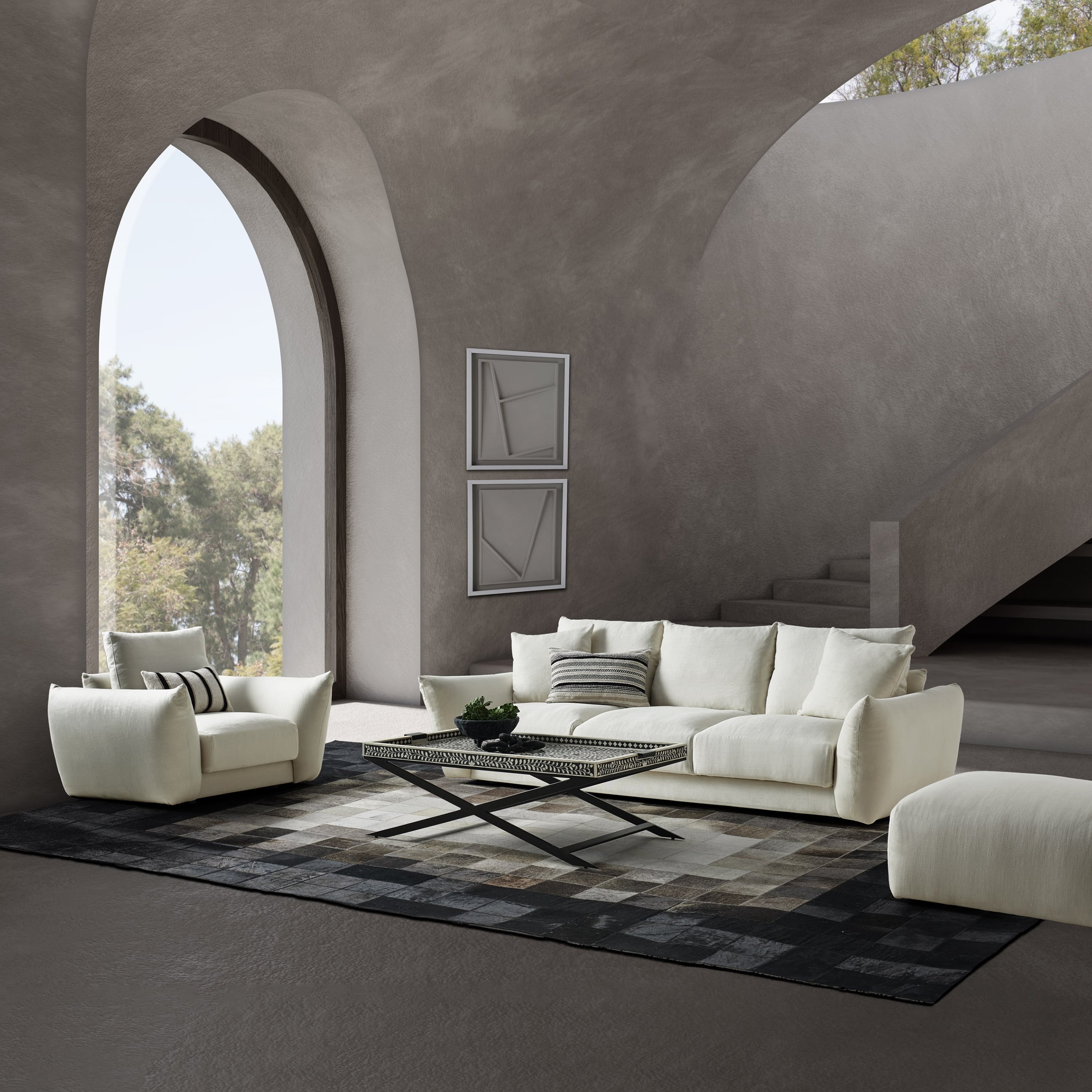 SENSE PUF FİLDİŞİ IVORY