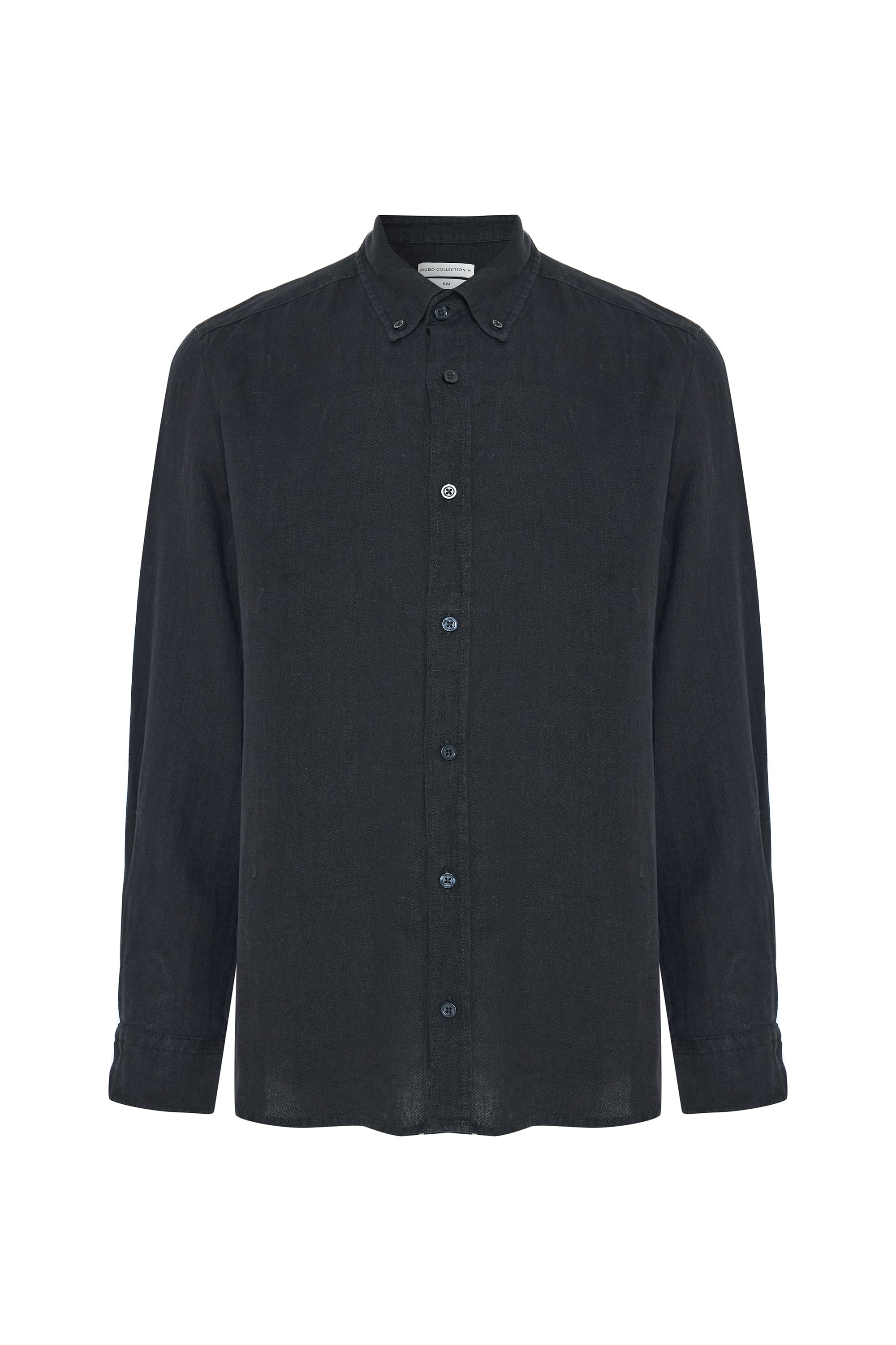 SLIM FIT UZUN KOLLU KETEN GÖMLEK