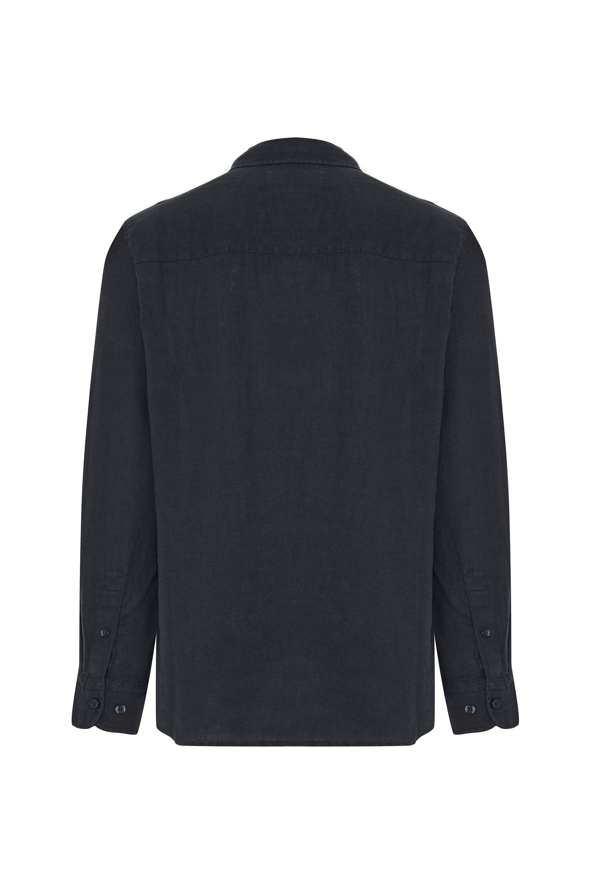 SLIM FIT UZUN KOLLU KETEN GÖMLEK