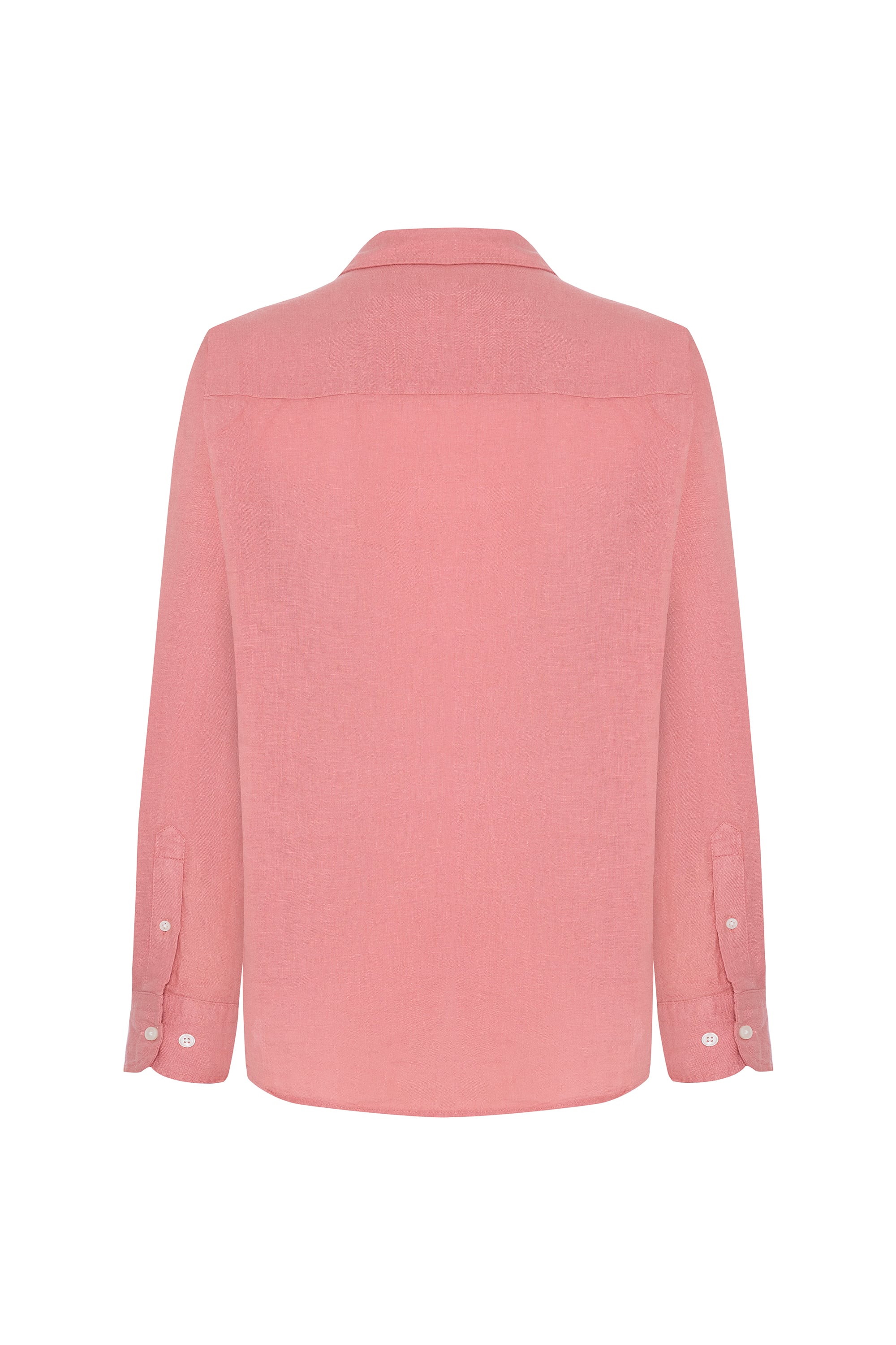 REGULAR FIT UZUN KOLLU KETEN GÖMLEK