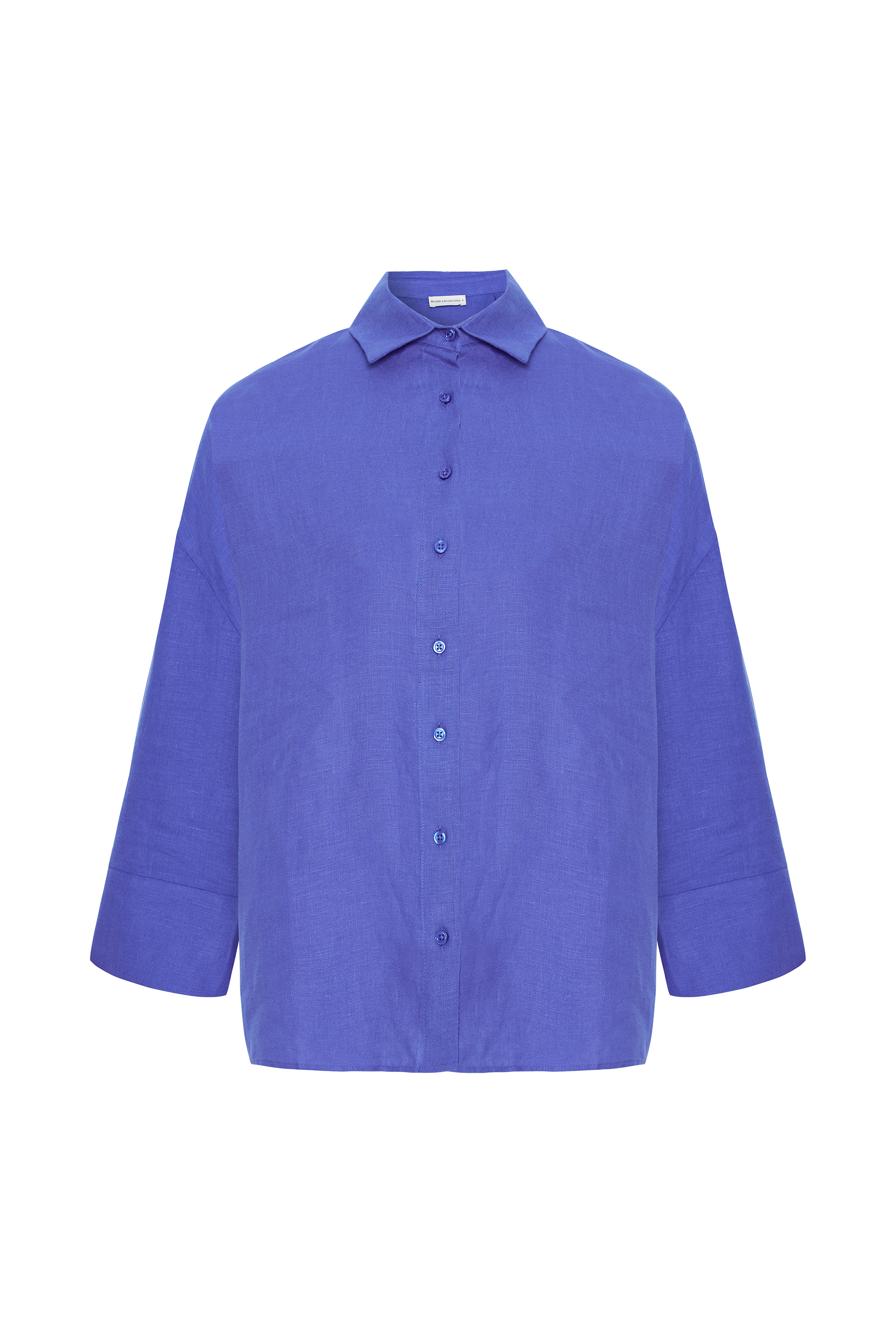 OVERSIZE 3/4 KOL KETEN GÖMLEK