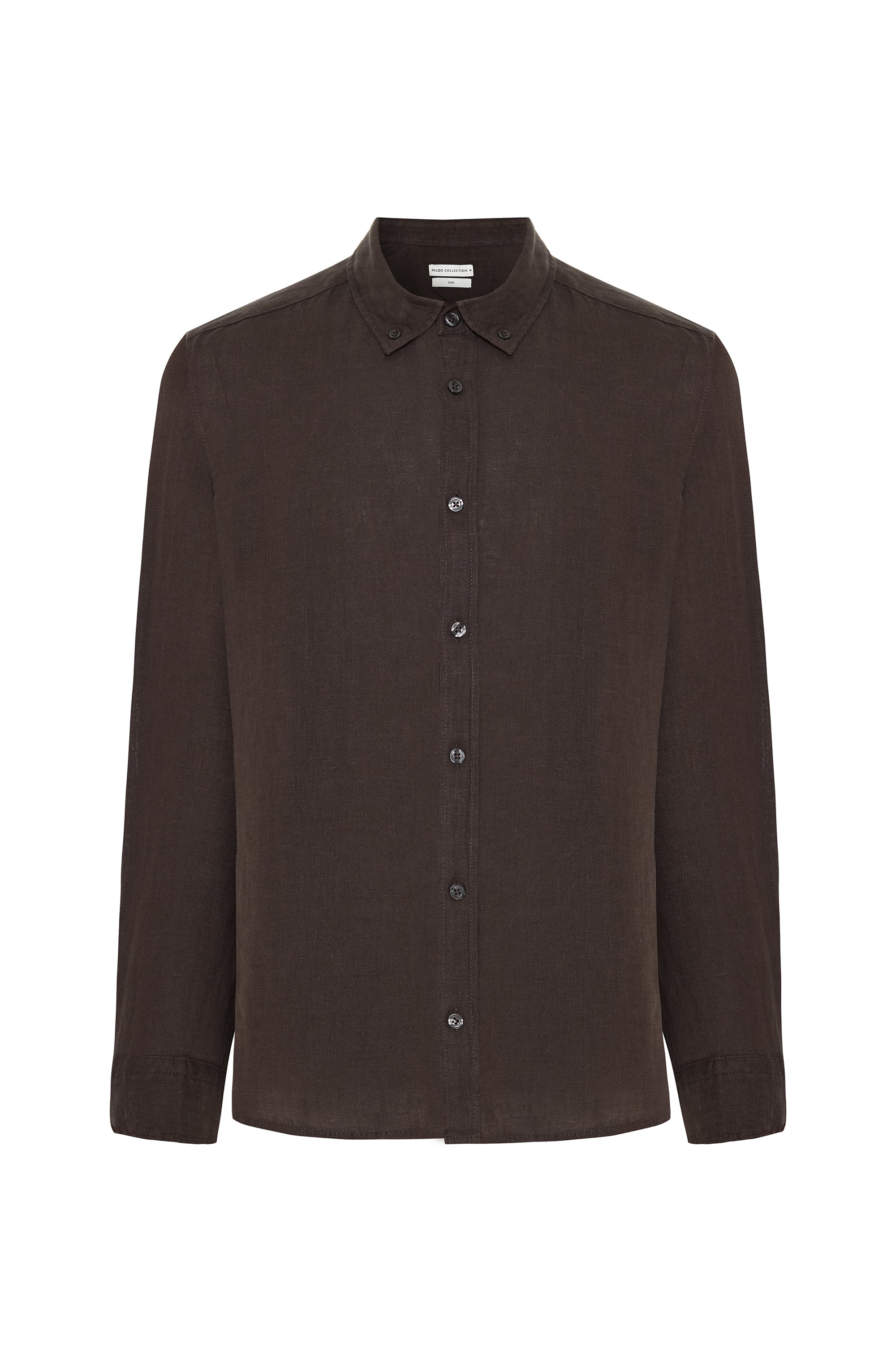 SLIM FIT UZUN KOLLU KETEN GÖMLEK