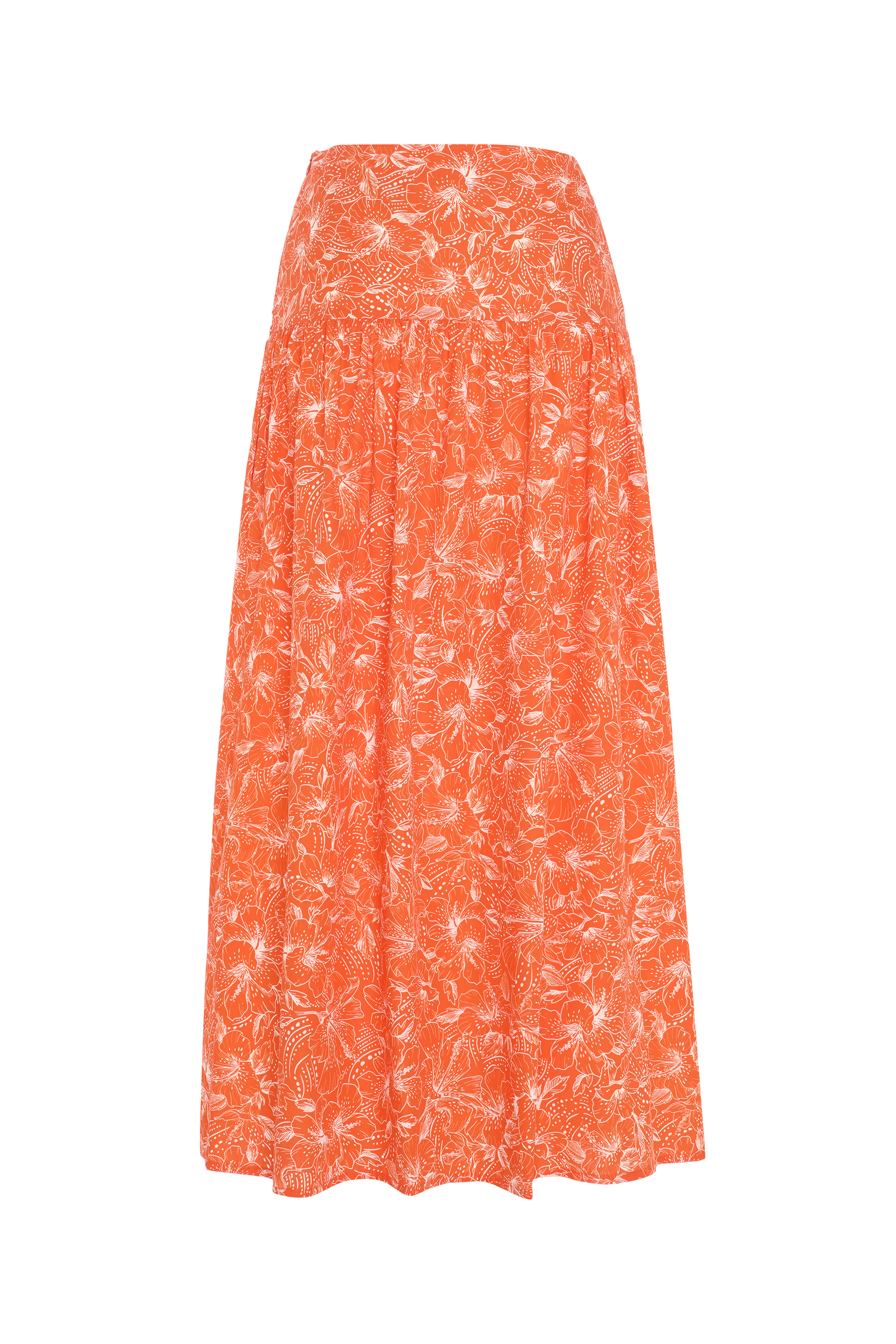 BASKILI KLOŞ MİDİ ETEK