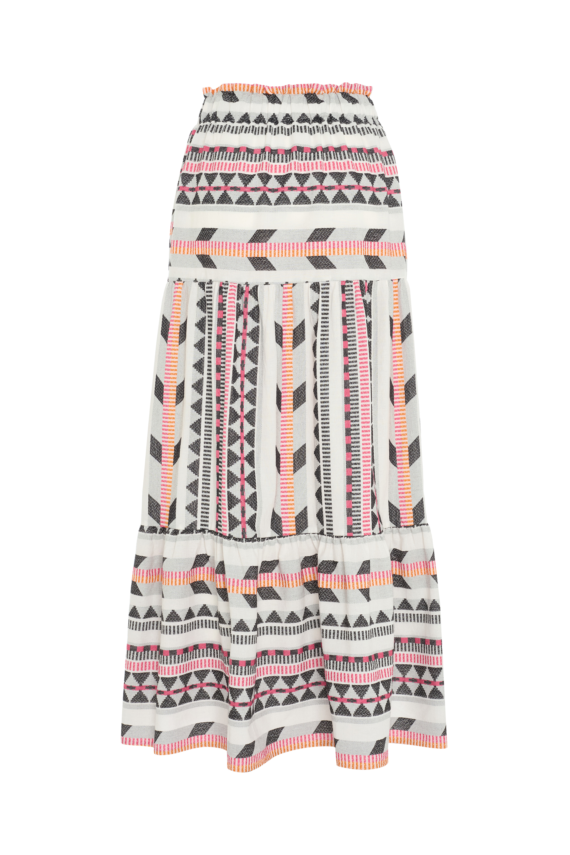 NAKIŞLI DESENLİ KLOŞ UZUN ETEK