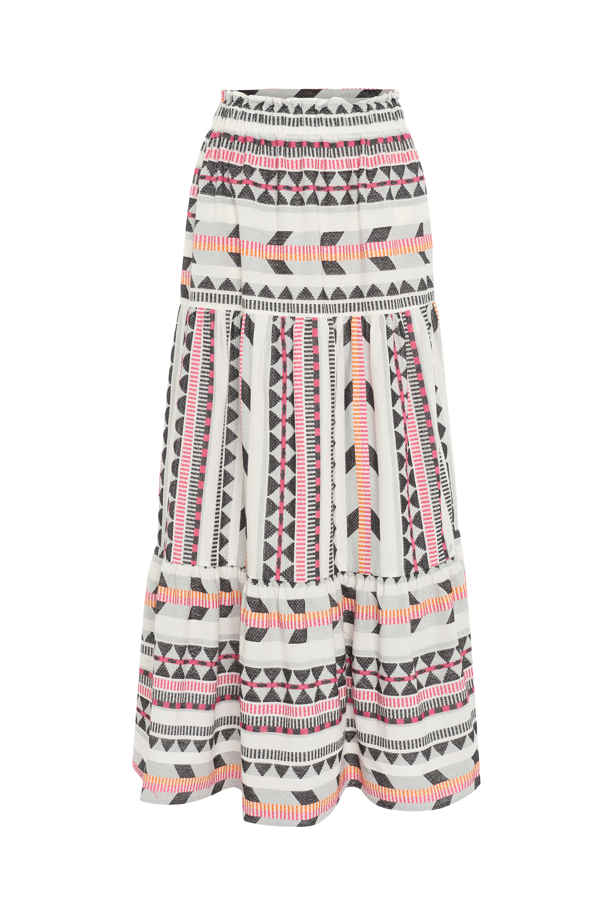 NAKIŞLI DESENLİ KLOŞ UZUN ETEK