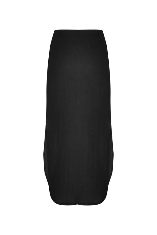  DÜZ KESİM YAN YIRTMAÇLI MİDİ ETEK