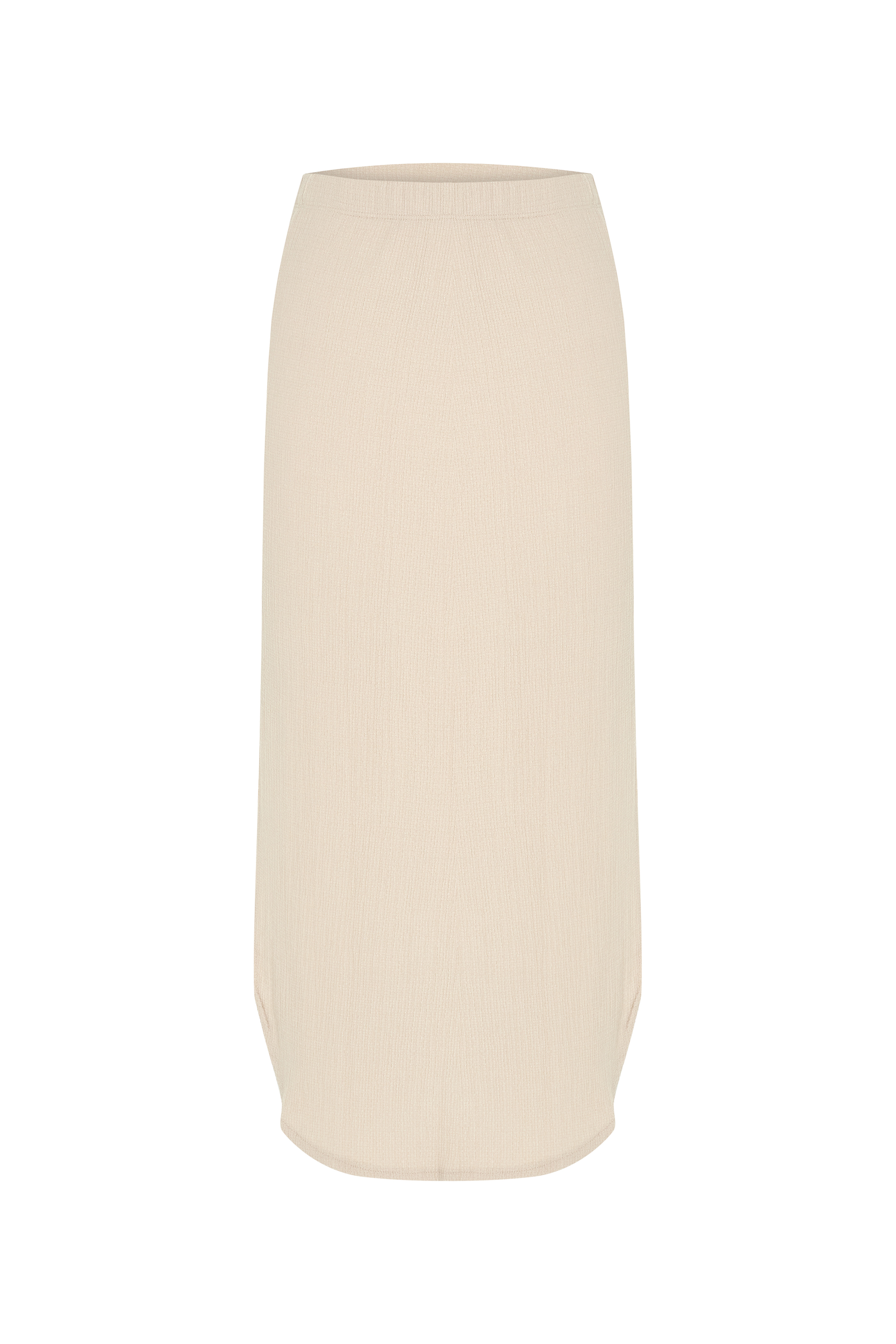 DÜZ KESİM YAN YIRTMAÇLI MİDİ ETEK