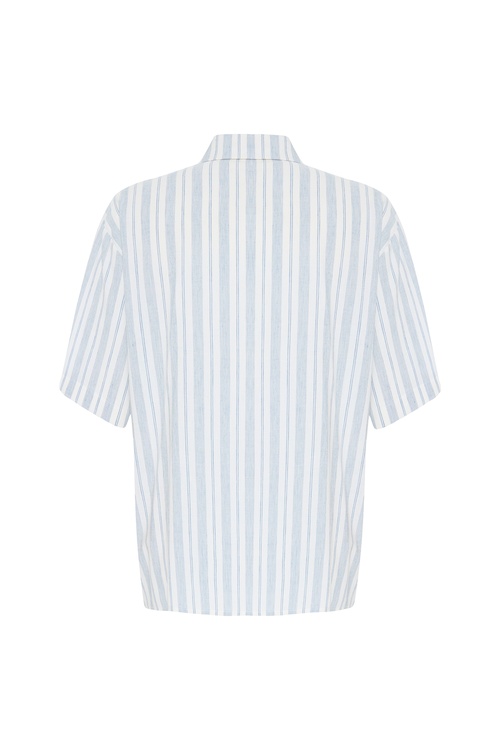  ÇİZGİLİ KISA KOLLU GÖMLEK