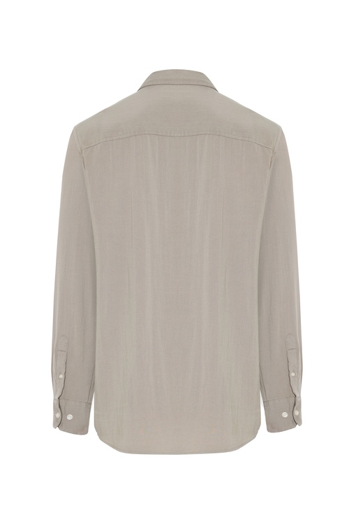  LİYOSEL KARIŞIMLI REGULAR FIT UZUN KOLLU GÖMLEK