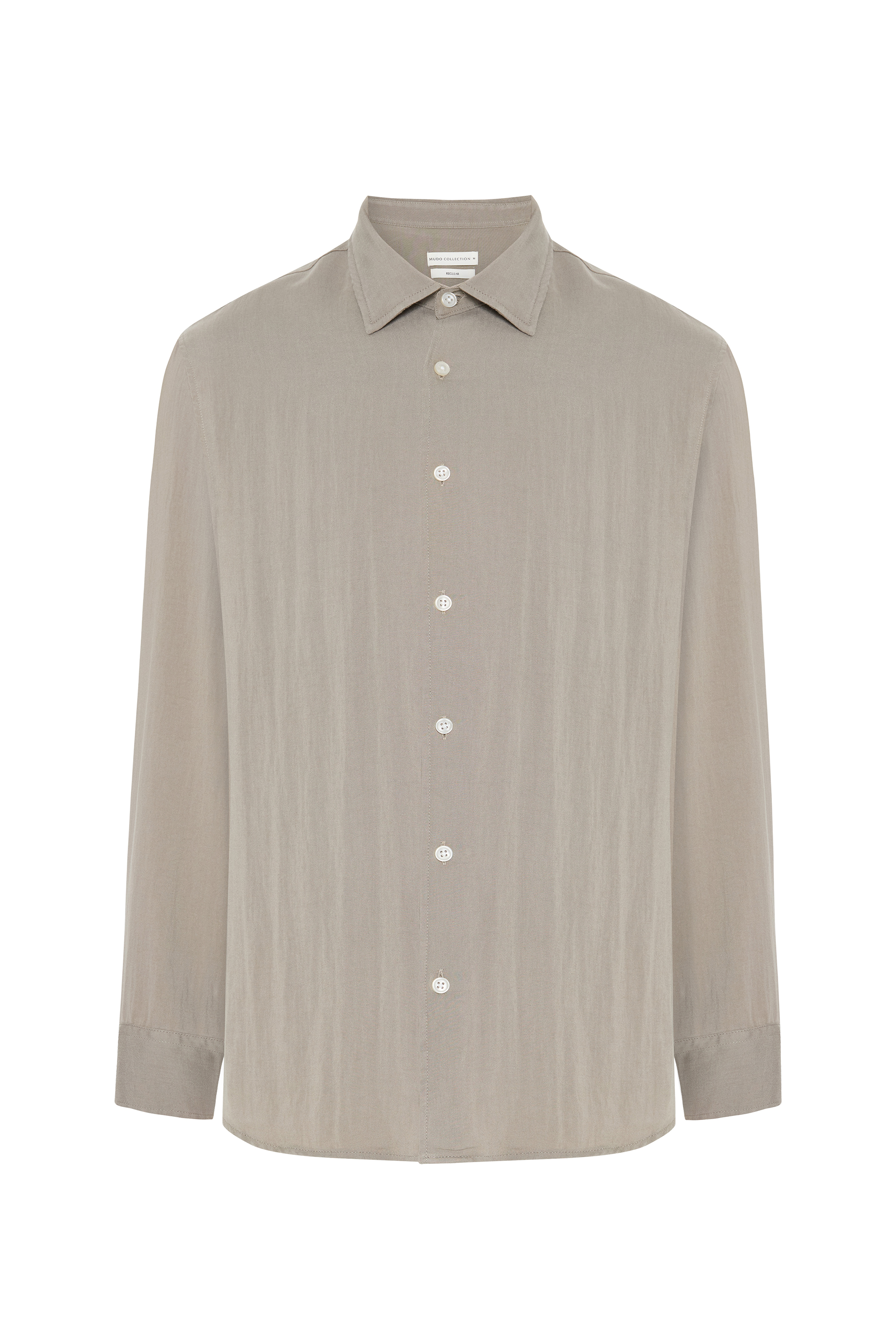 LİYOSEL KARIŞIMLI REGULAR FIT UZUN KOLLU GÖMLEK