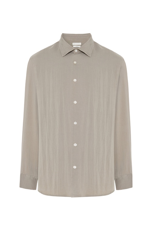  LİYOSEL KARIŞIMLI REGULAR FIT UZUN KOLLU GÖMLEK