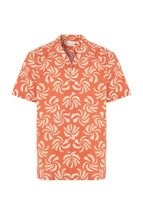  BASKILI RESORT YAKA REGULAR FIT KISA KOLLU GÖMLEK