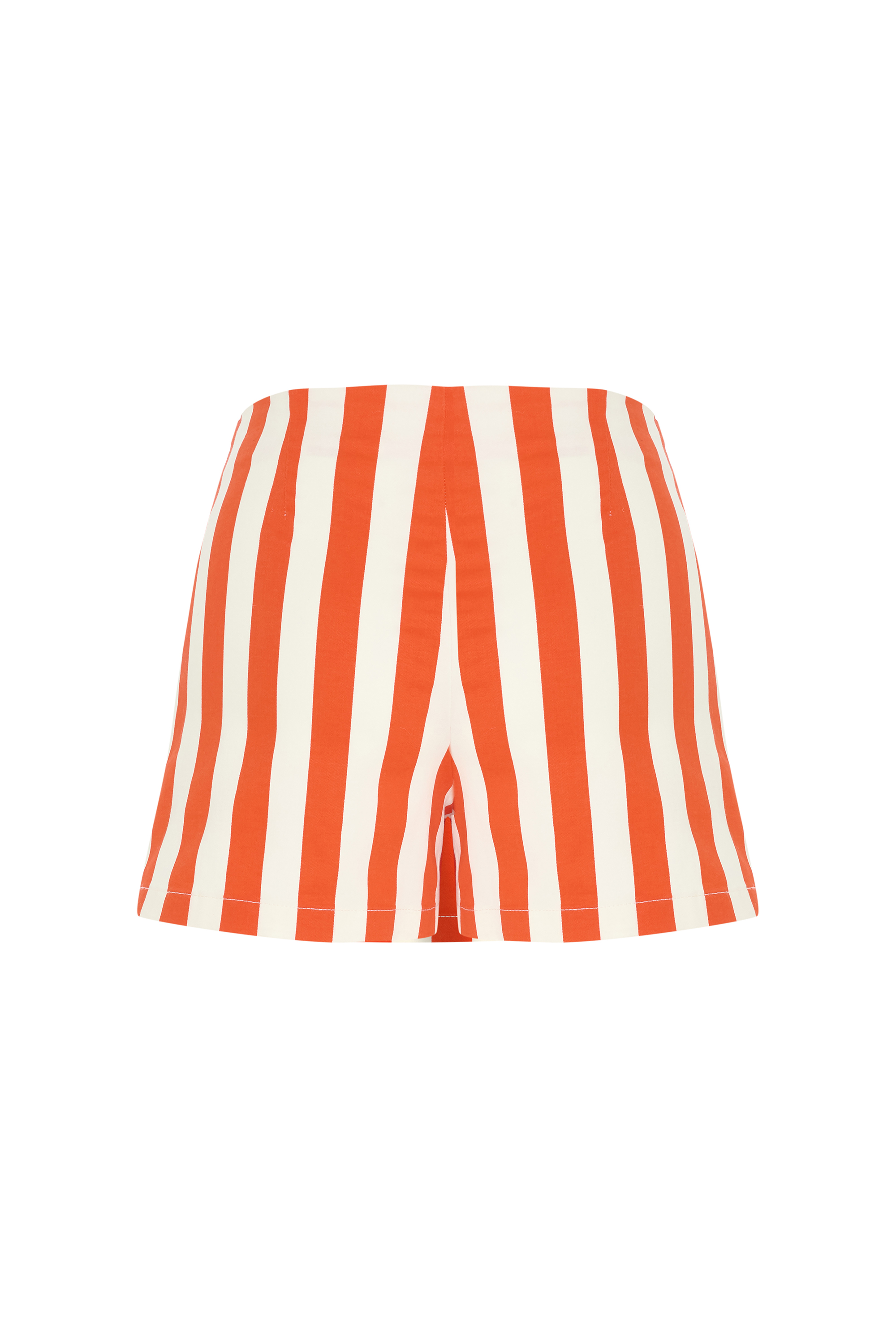 ÇİZGİLİ DÜĞME DETAYLI MİNİ ŞORT ETEK