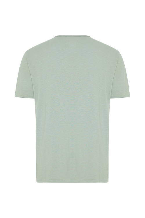  HENLEY YAKA KISA KOLLU T-SHIRT