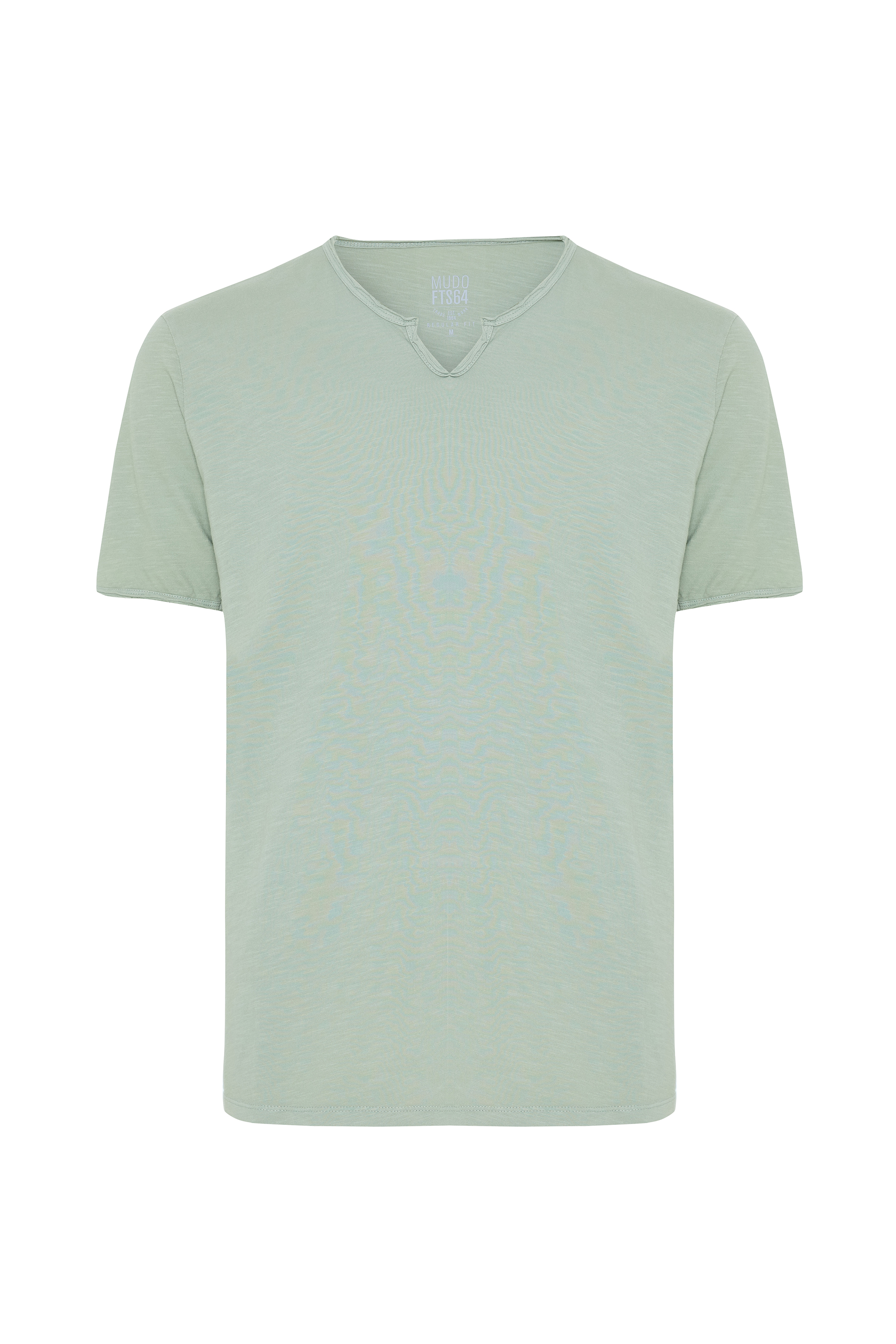 HENLEY YAKA KISA KOLLU T-SHIRT