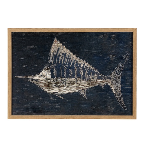 MARLIN ÇERÇEVELİ AHŞAP TABLO 50X70CM