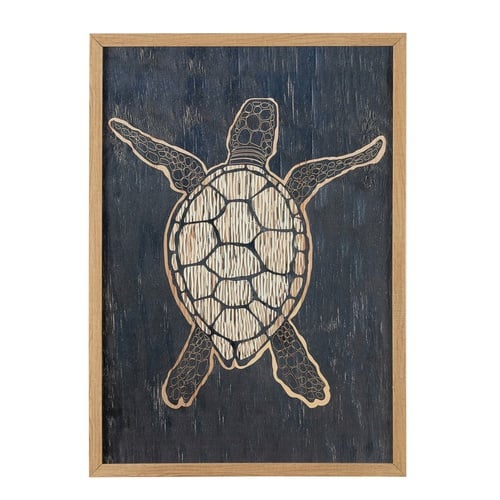 TERRAPIN ÇERÇEVELİ AHŞAP TABLO 50X70CM