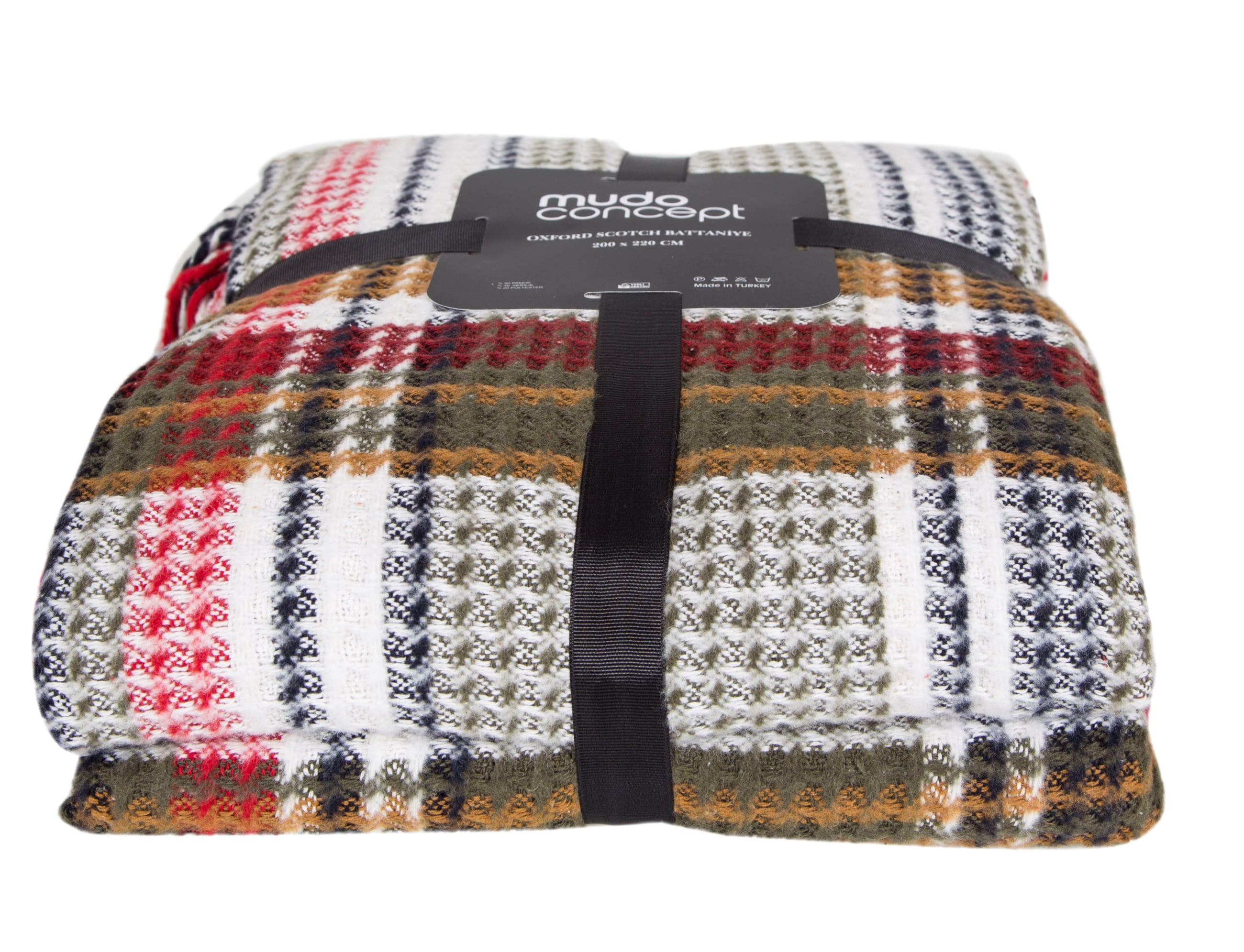 OXFORD KARELİ BATTANİYE ÇİFT KİŞİLİK YEŞİL 200x220