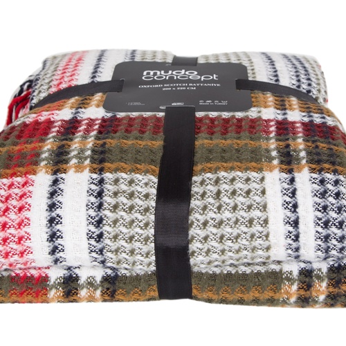  OXFORD KARELİ BATTANİYE ÇİFT KİŞİLİK YEŞİL 200x220