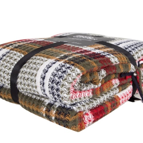  OXFORD KARELİ BATTANİYE ÇİFT KİŞİLİK YEŞİL 200x220