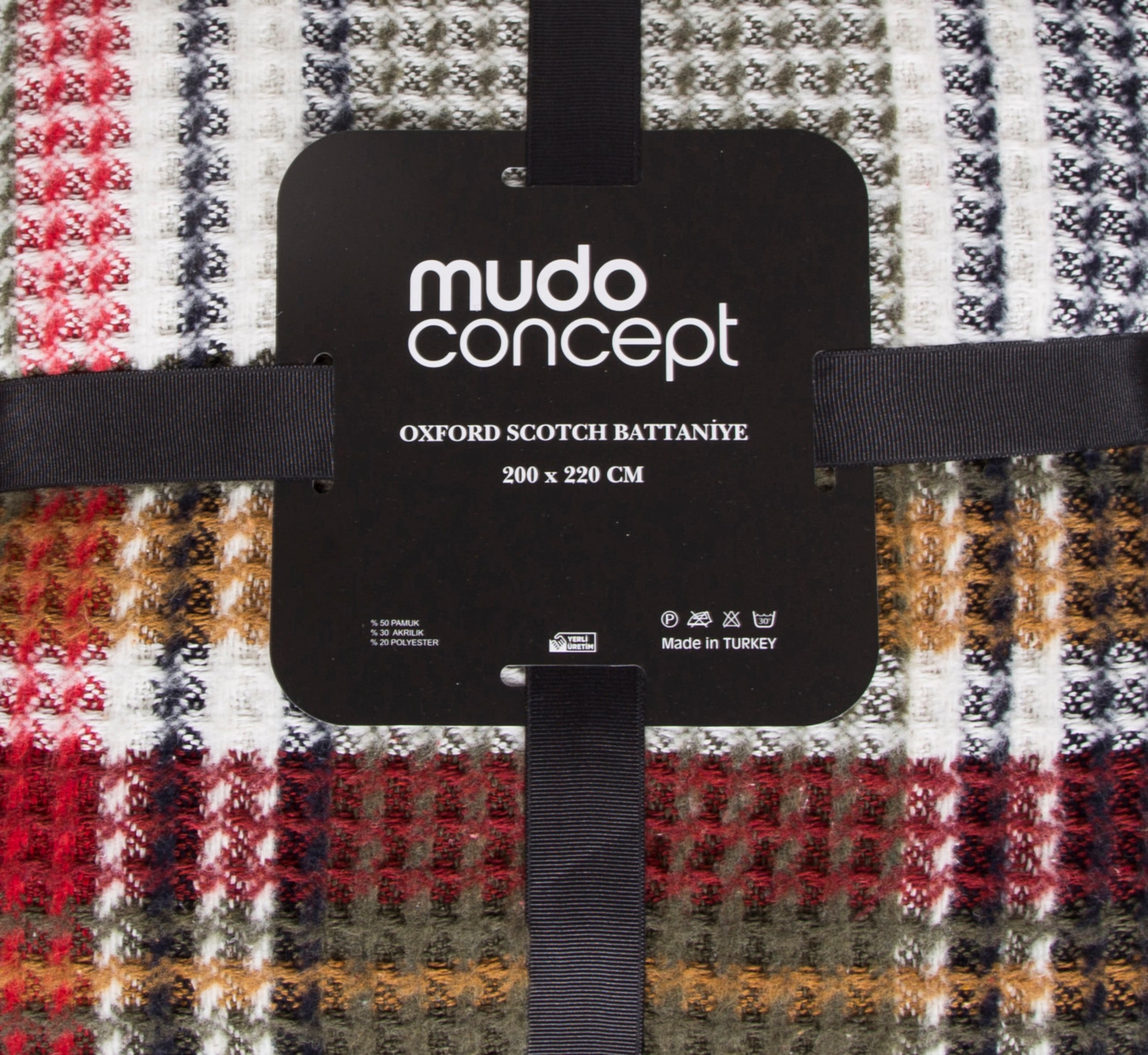 OXFORD KARELİ BATTANİYE ÇİFT KİŞİLİK YEŞİL 200x220