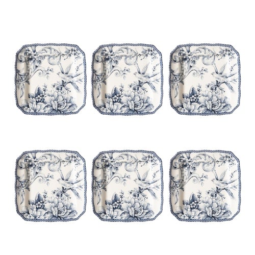  ADELAIDE KARE PASTA TABAĞI 6 LI SET 16 CM