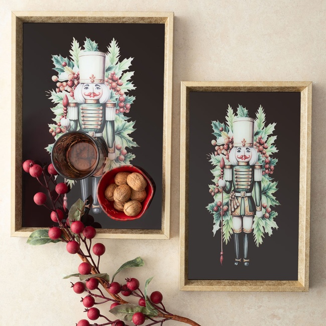 CHRISTMAS FEMALE EDITION DEKOARTİF TEPSİ 25X40 CM | mudo