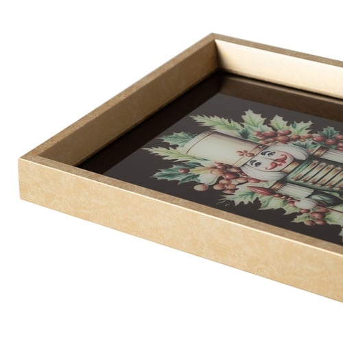  CHRISTMAS FEMALE EDITION DEKOARTİF TEPSİ 25X40 CM