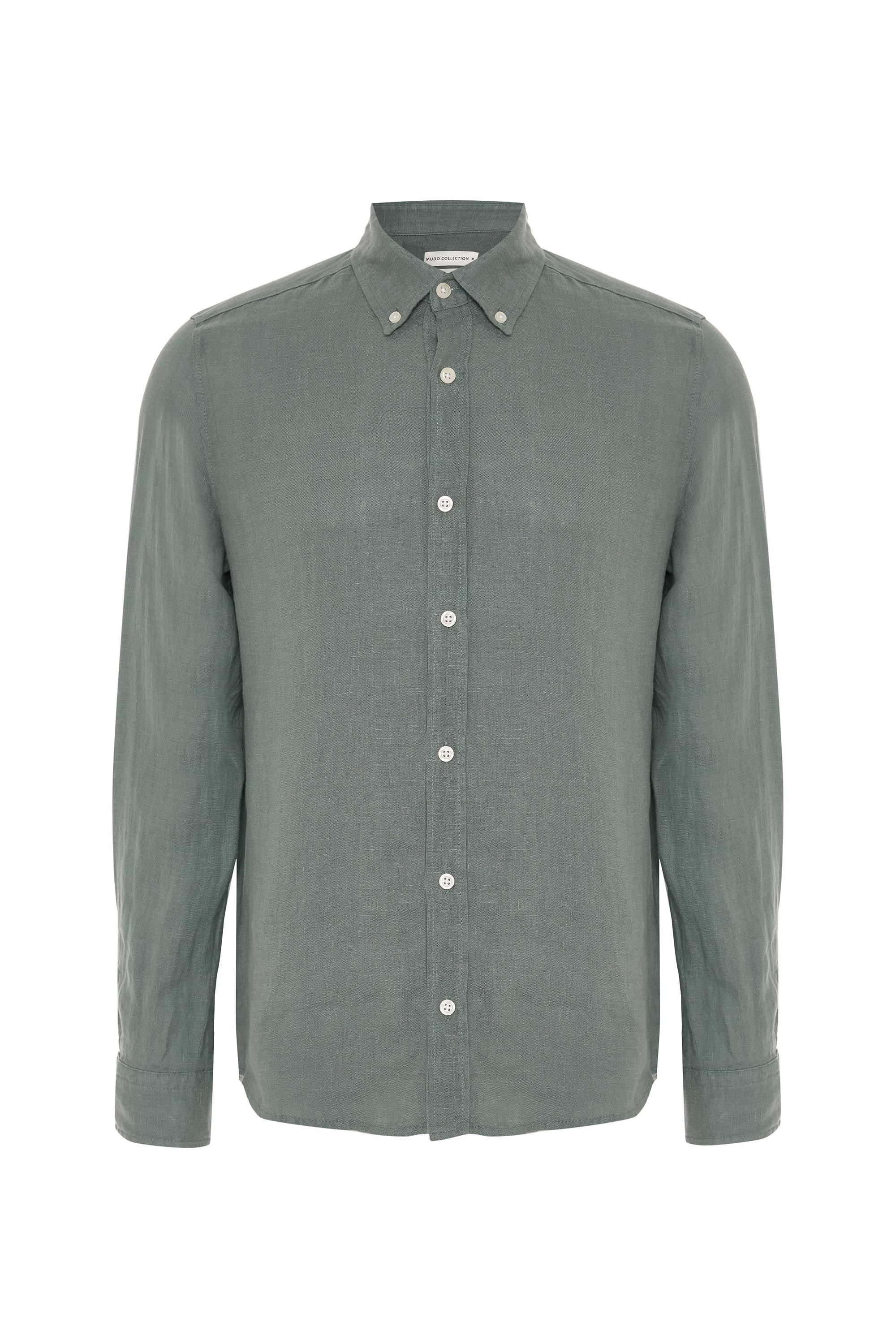 SLIM FIT UZUN KOLLU KETEN GÖMLEK