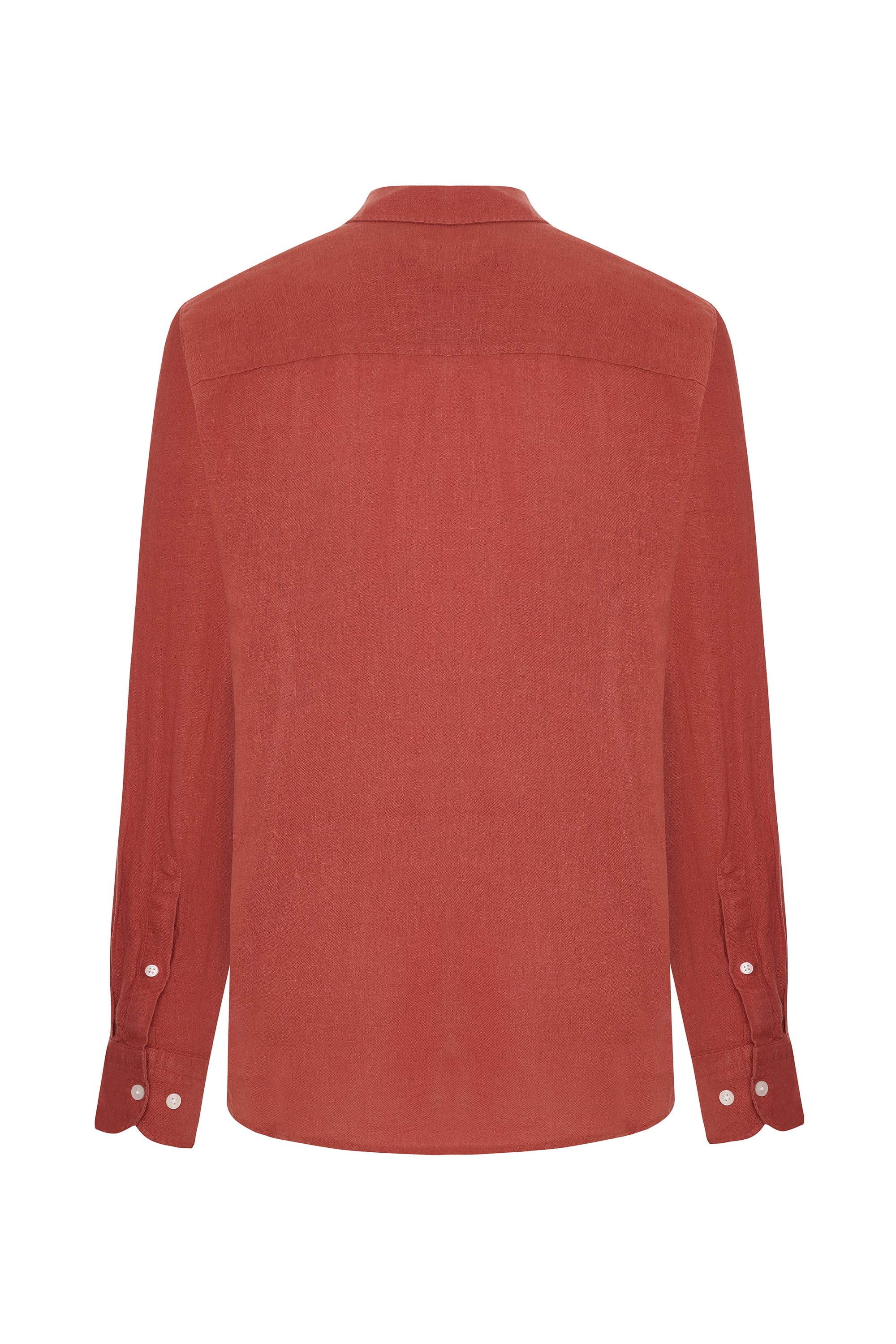 REGULAR FIT UZUN KOLLU KETEN GÖMLEK