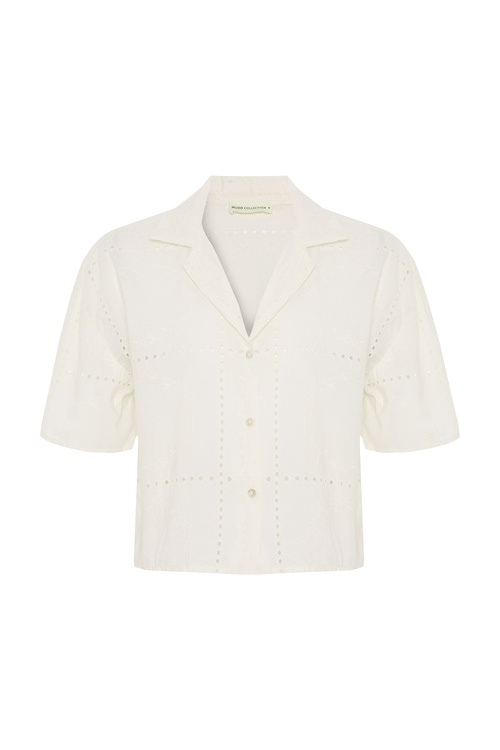  NAKIŞLI KISA KOLLU GÖMLEK